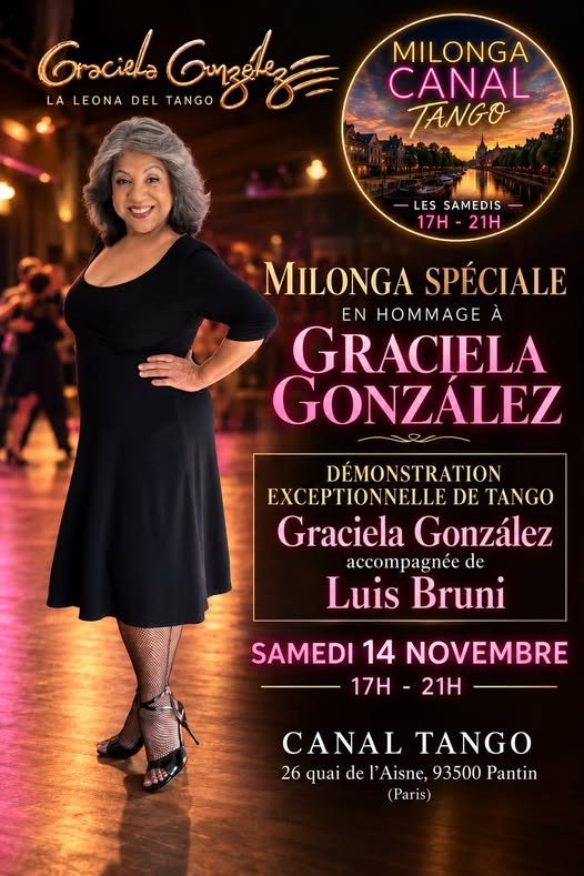 Milonga Canal Tango — Hommage à Graciela González poster