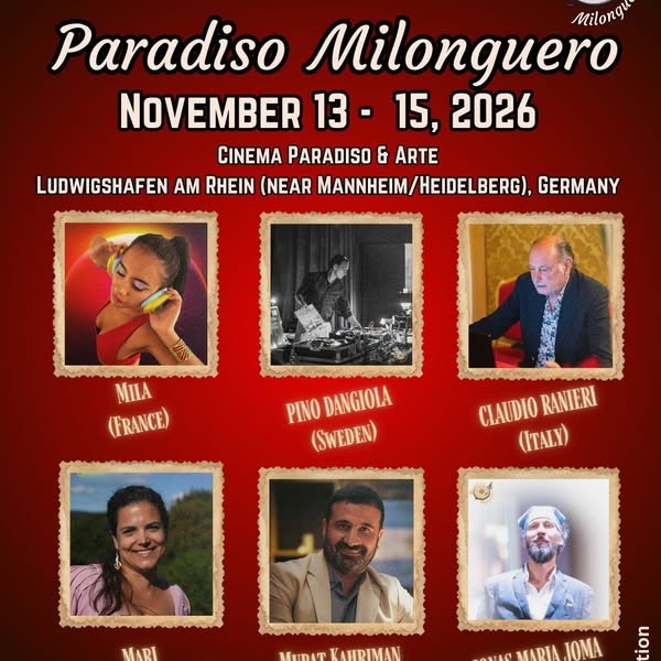 Paradiso Milonguero Tango Marathon poster