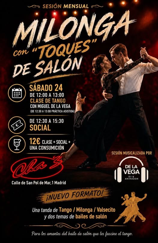 Milonga con 'Toques' de Salón poster