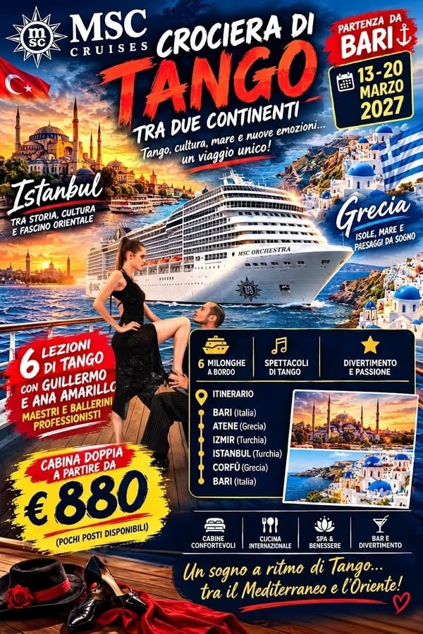 Crociera di Tango — MSC Orchestra (Bari) poster