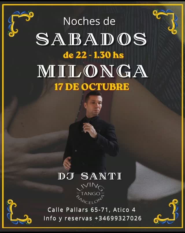 Milonga Noches de Sábados poster